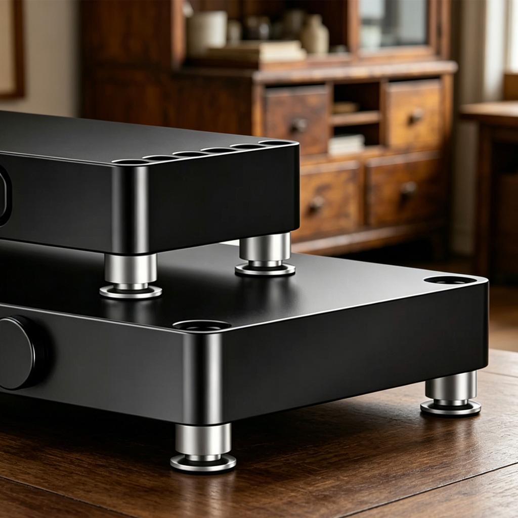 Speakers Vibration Damping Feet Reusable Adjustable Turntable Isolation Feets for Theater Audio Home Subwoofer DAC Amplifier