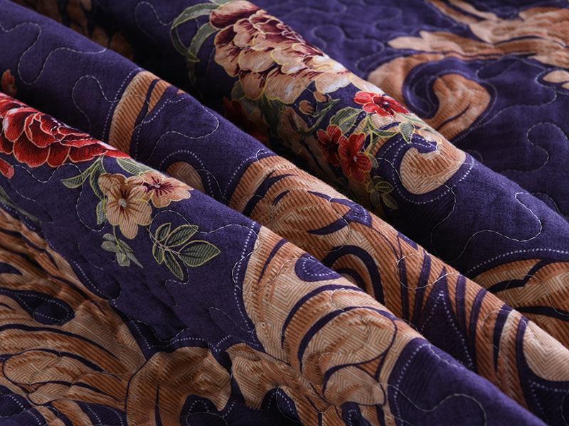 European Style Pure Cotton Twill Bedspread Set - Includes Air Conditioning Quilt and Quilted Bed Sheet