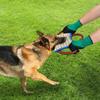 Durable Small Dog Training Bite Tug Toy Linen Bite Pillow Puppy Interactive Pet Toy with 3 Handles Pet Supplies