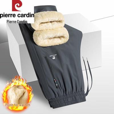 Men's Warm Fleece-Lined Straight-Leg Casual Pants