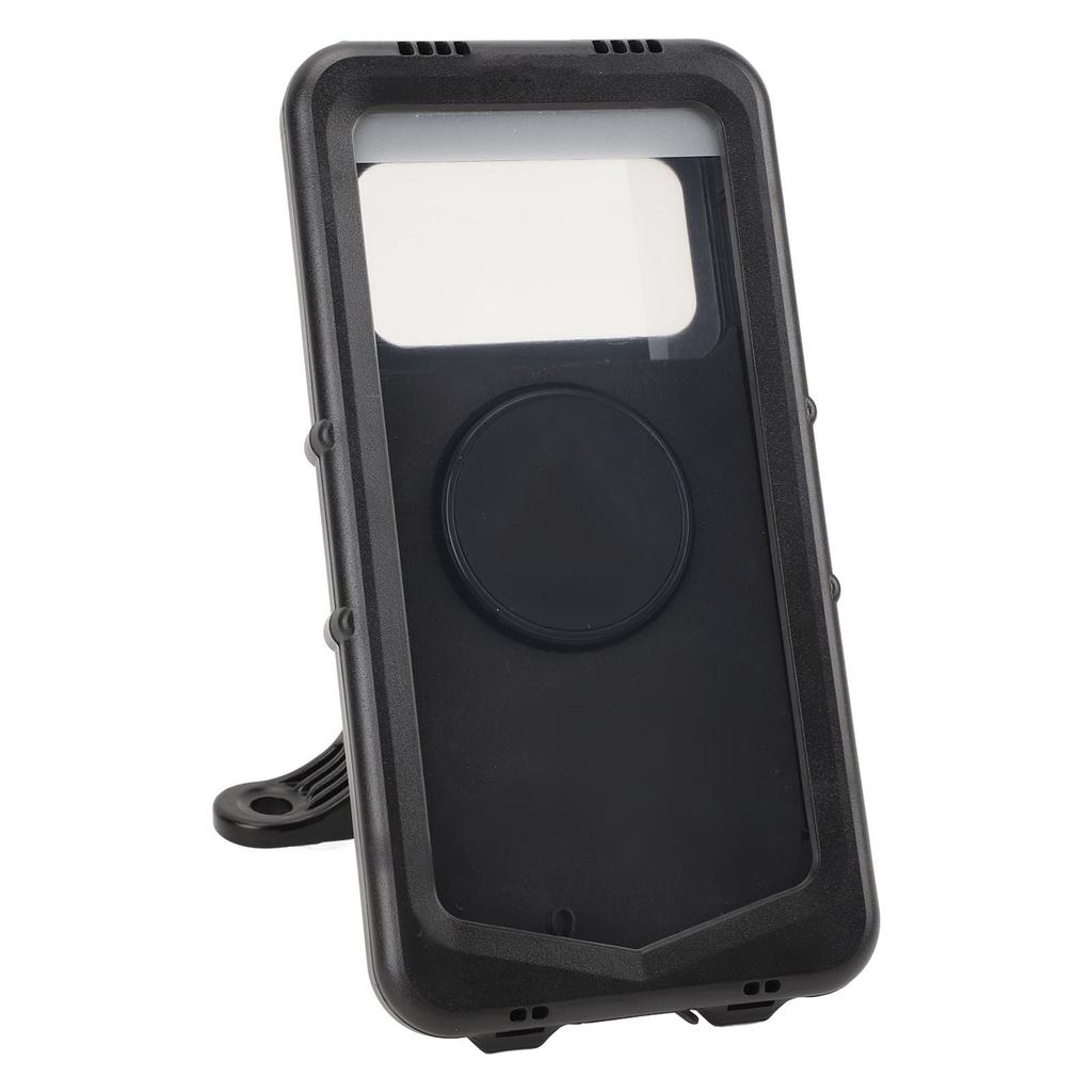 Water Resistant Bike Phone Mount Vibration Proof Adjustable Angle Transparent Cover Handlebar Phone