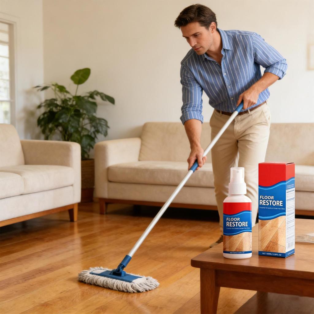 100ml Wood Floor Restorer Glossy Shine Floor Cleaning Stain Remover Luminous Finish Waterproof Refurbishment
