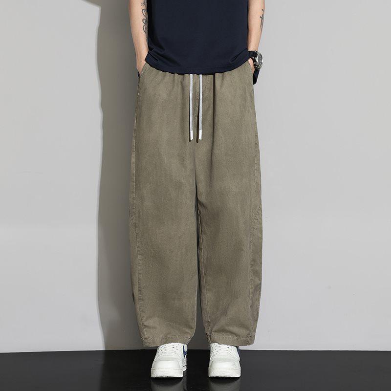 

Men s Spring Summer Washed Tie-Dye Flat Front Straight Leg Wide Pants 4XL