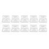 10Pcs Business Card Holder Mini Cute Metal Desktop Message Display Stand for Table Number Photo Memo