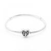 Pandora 598827c01 Moment Family Tree Heart Class Snake Chain Silver Bracelet