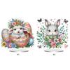 2D Flat Animal DIY Diamond Painting Tabletop Ornaments Kit Special Shaped Diamond Painting Desktop Decorations Home Office Decor