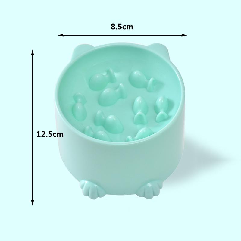 New Cat Bowl Anti-choke and Anti-stop Slow-food Bowl Cat Dog Feeder Basin Cat Slow-food Bowl Pet Supplies