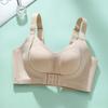 Large breasts show small underwear, full cup, thin adjustment type, seamless large size bra, double breasts, anti-sagging bra.