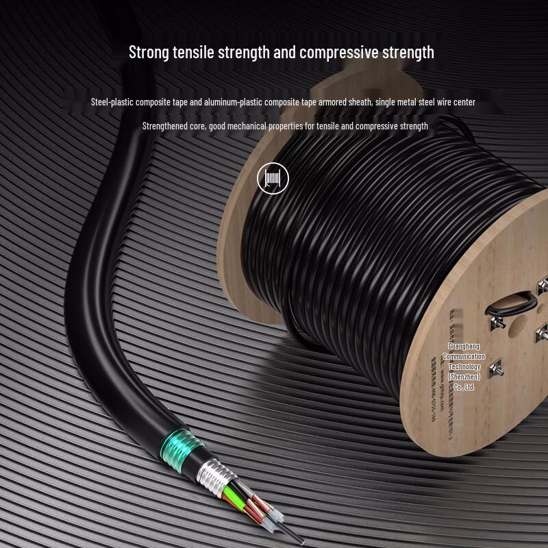 Guanghang GH-GYTA53 Heavy Armored Direct Buried Single Mode Fiber Optic Cable