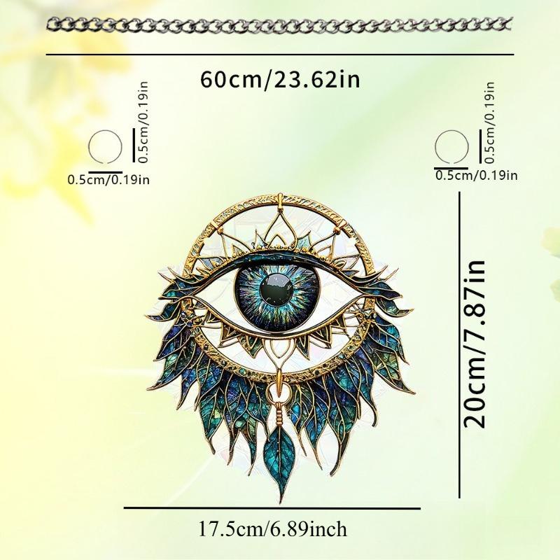 Decoraci Ó N Colgante De Ojos Malvados New Product Flat Heterochromatic Window Hanging Home Pendant Sun Catcher Decoration