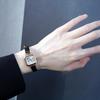 Women Vintage Square Watch Quartz Analog Watch Mini Dial Business Dress Leather Watch