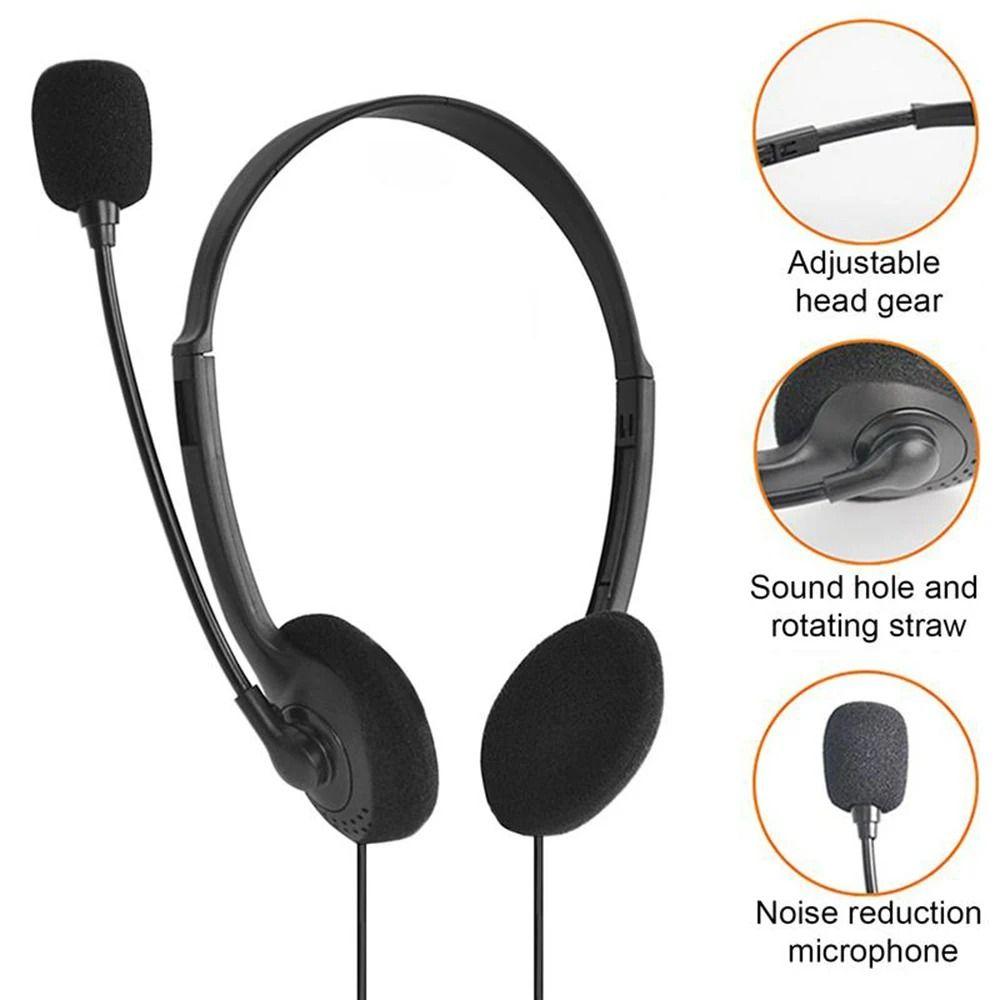Stereo Sound USB Computer Headphone Noise Cancelling Gaming Headset  for Computer/Laptop Office