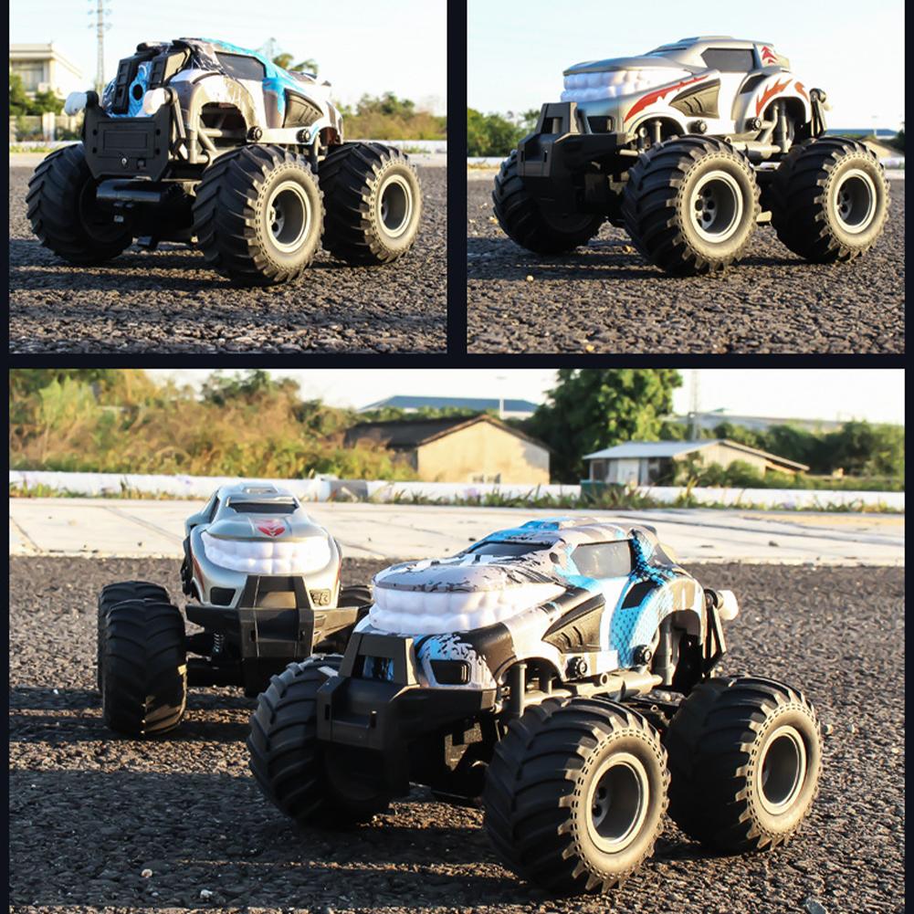 Remote Control Car For Children Off-road Climbing Dual Rc Stunt Car With Spray And LED Lights Birthday Gifts For Boys Girls