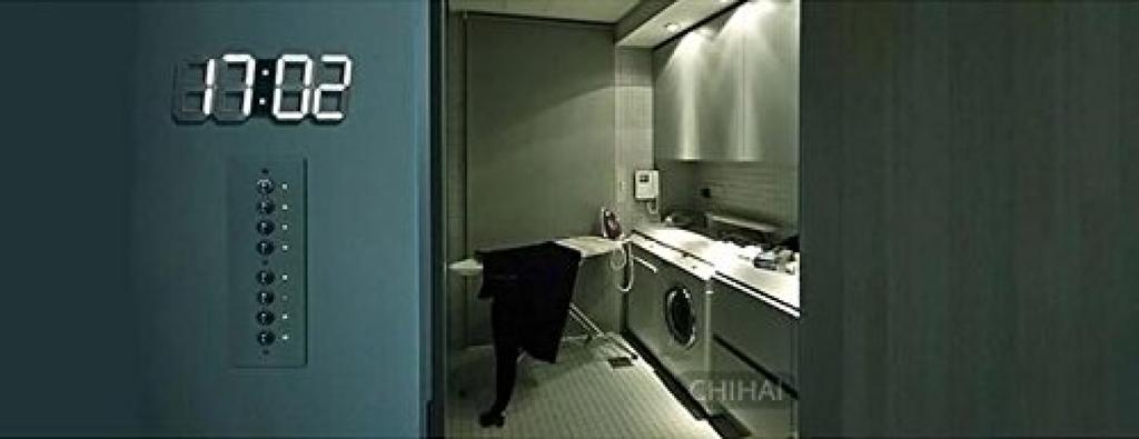 VANGOOD LED Wall Mount Digital Clock 3D 3D Wall Clock with Remote Control and USB Power Adapter - (Black)