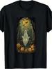 Unisex T-shirt Halloween Spooky Ghost on Swing with Jack-o'-Lanterns Graphic T-Shirt