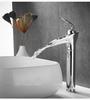 Gebürsteter Gold-Badezimmerhahn Messing-Waschbeckenhahn Spülbeckenhahn Kalt- & Heißwassermischer Spülbeckenhahn Auf der Oberfläche montiert Lavotory Wasserhahn