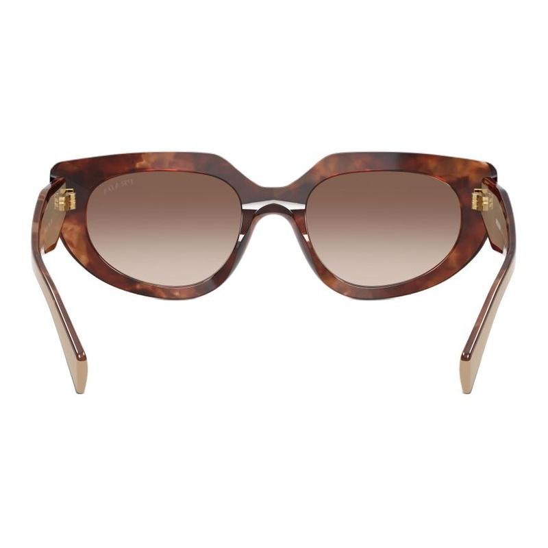 Prada Temple Logo Cat-eye Sunglasses Women's Tortoiseshell Tortoiseshell 53/20/140 - H.40 Basic Packaging-glasses Case + Packaging Box