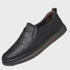 Men's Genuine Leather Casual Business Shoes - Versatile Cowhide with Soft Non-Slip Sole