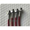 PU Covered Motorcycle Brake Oil Hose Line Stainless Steel Braided PTFE Pipe With Hexagonal Joint And Outer Filament