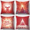 Heimdeko Weihnachten-Thema Strahlende Hirsch- & Baum Kissen Muster Kissenbezug Geeignet Für Sofa Schlafzimmer Auto Kissenbezug