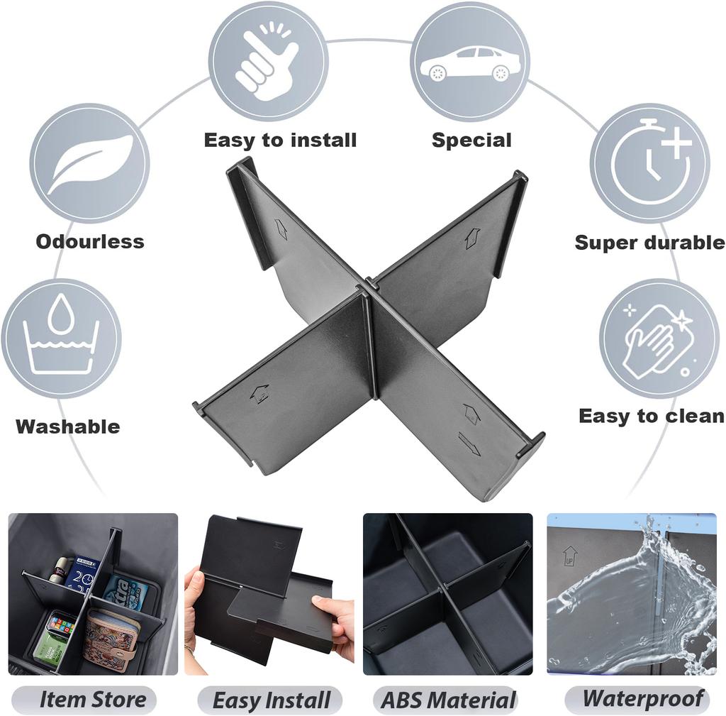 Mittelkonsolen-Organizer Armlehnen-Einteiler Für 2025-2025 Honda Pilot 2025 2025 Honda Ridgeline/Passport Innenraum-Ablagefach