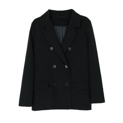Neue Mode Herbst Neue Lose Schwarz Mantel Anzug Frauen Mode Einfache Pendler Arbeit Tragen Jacke Schlank Studenten