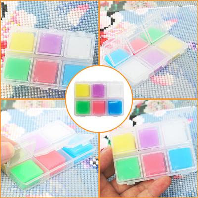 DIY Diamonds Painting Accessories Art Craft 30pcs Diamond Painting Glue Clay 2x2cm 6 Colors Glue Clay Wax Tool Set For Drawing