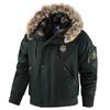 Winter Thick Fleece Lined Mens Cotton Coat Hooded Warm Windproof Plus Size Casual Jacket