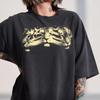 Vintage Tiger Print T-Shirt, Distressed Retro Wild Cat Tee