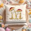 Cute Cat Cartoon Animal Cushion Cover Short Plush DoubleSided Printing Home Machine Washable In Warm Winter Pillow Cover