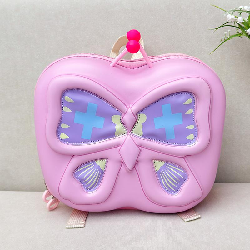 Design Cartoon Butterfly Kids School Lightweight Backpack For Early Education