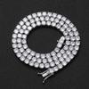 Necklace Men's Hip Hop Tennis Chain 3mm 4mm 5mm Single Row Zircon Necklace Tennis Chain