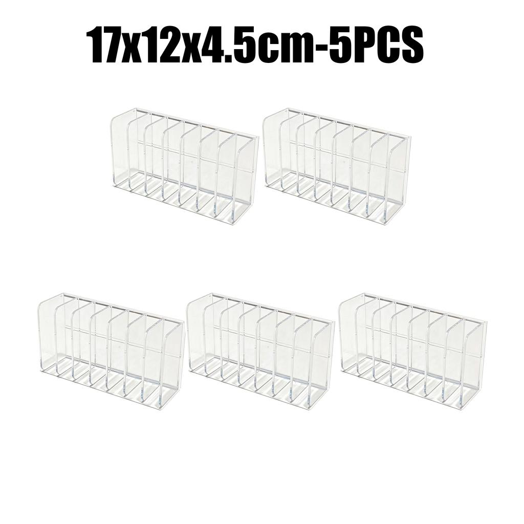 7-Slot Transparent Plastic Hand Cream Organizer Multi-Functional Makeup Holder for Home Office Bathroom Dressing Table Sorting
