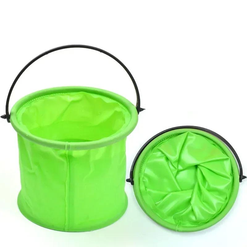 Beach Sand Toy Play Bucket Toy Folding Collapsible Bucket Gardening Tool Outdoor Sand Pool Play Tool Toy Kids Summer Favor