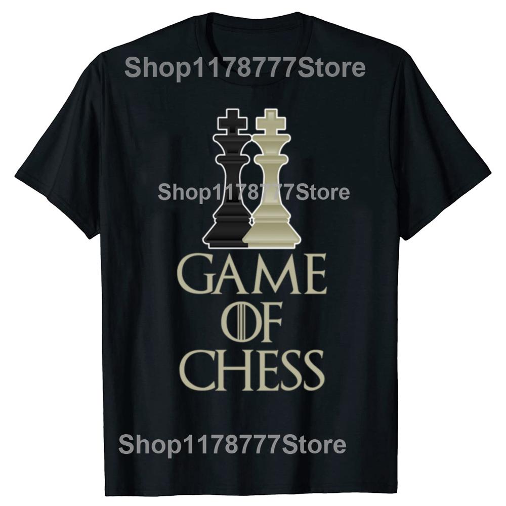Funny Game of Chess T Shirts Cotton Streetwear Short Sleeve Birthday Gifts Mens Clothing Fashion Casual Loose Oversized T Shirt