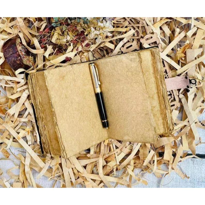 3er-Pack Buch der Schatten, Vintage-Leder-Tagebuch Drittes Auge Stein Dreifachmond