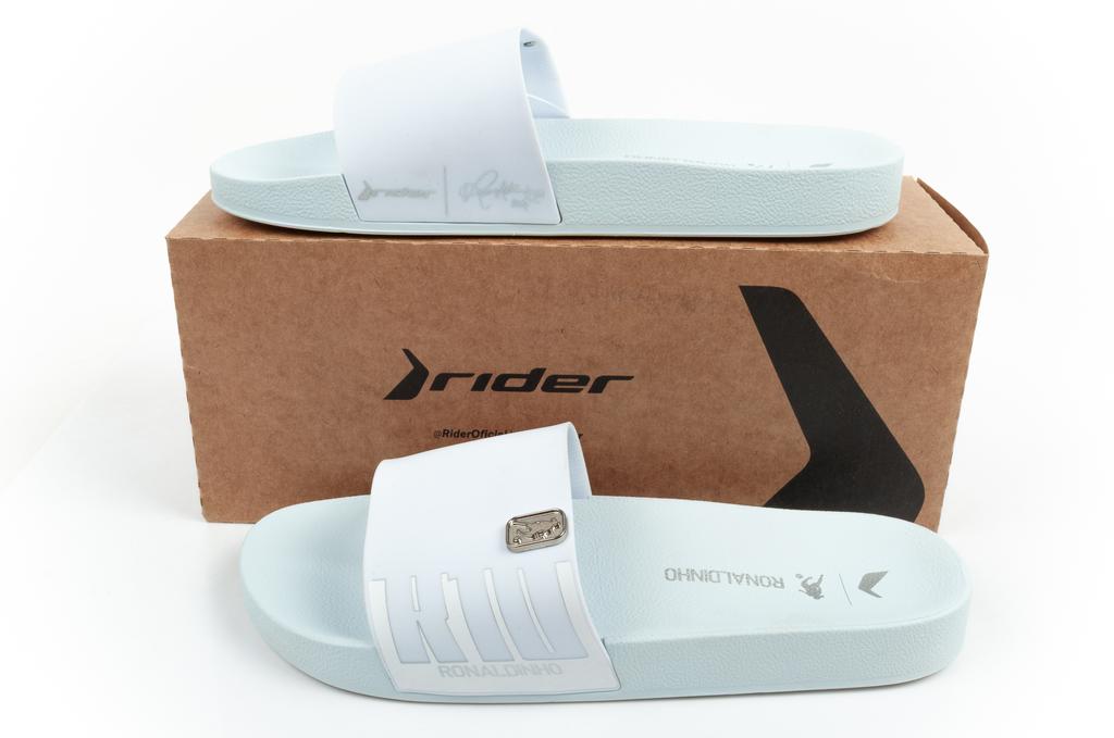 Rider R10 Slide AD Bílá/Bílá/Stříbrná [12562 BU328] velikost 43
