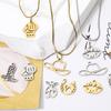 3 PCs 304 Stainless Steel Charms Hollow Boot/Horseshoe/Hat/Lip/Boxing glove Western Cowboy Pendants DIY Necklace Jewelry Making