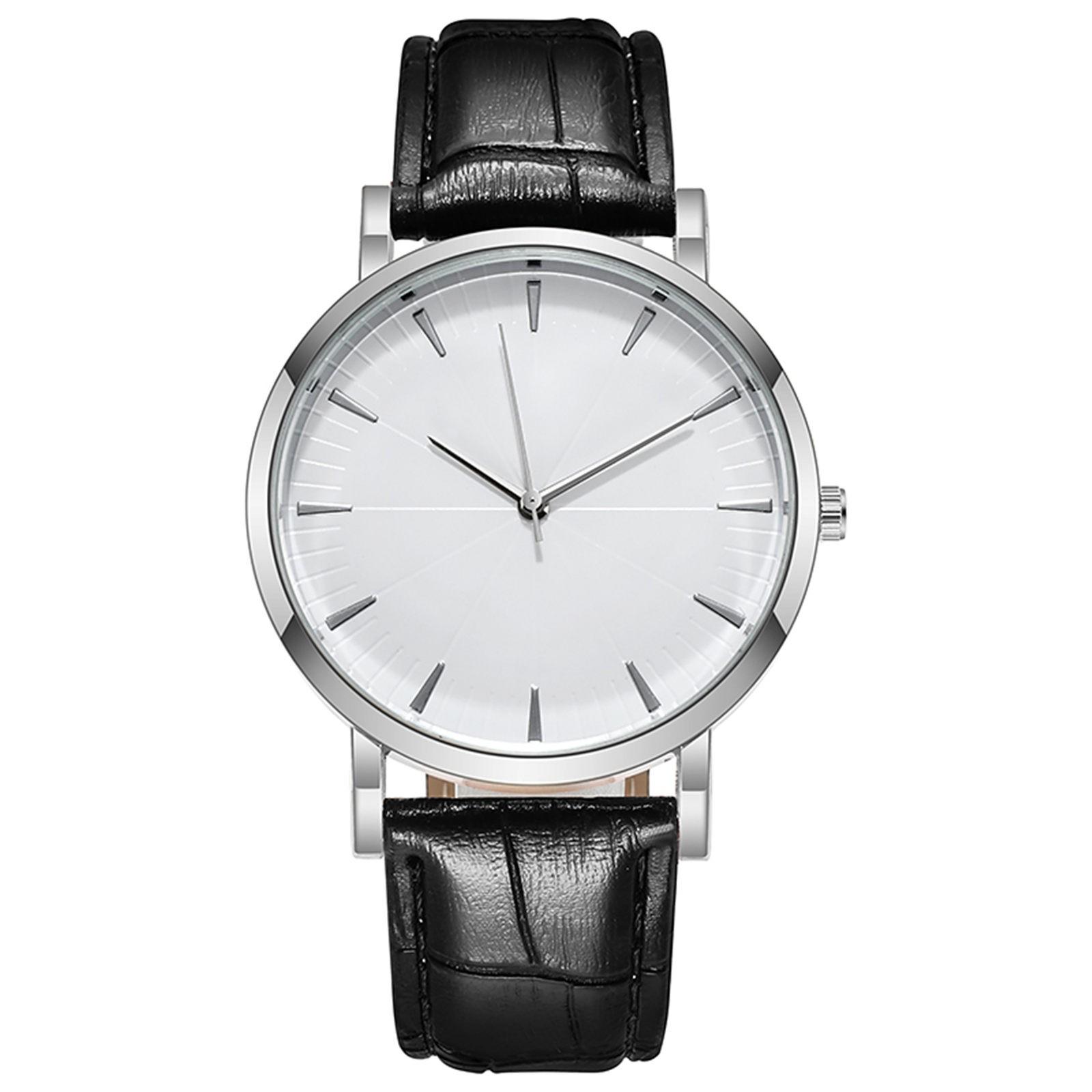 

Men s casual fashion belt men s quartz watch Business Quartz Mirror Men s Watch