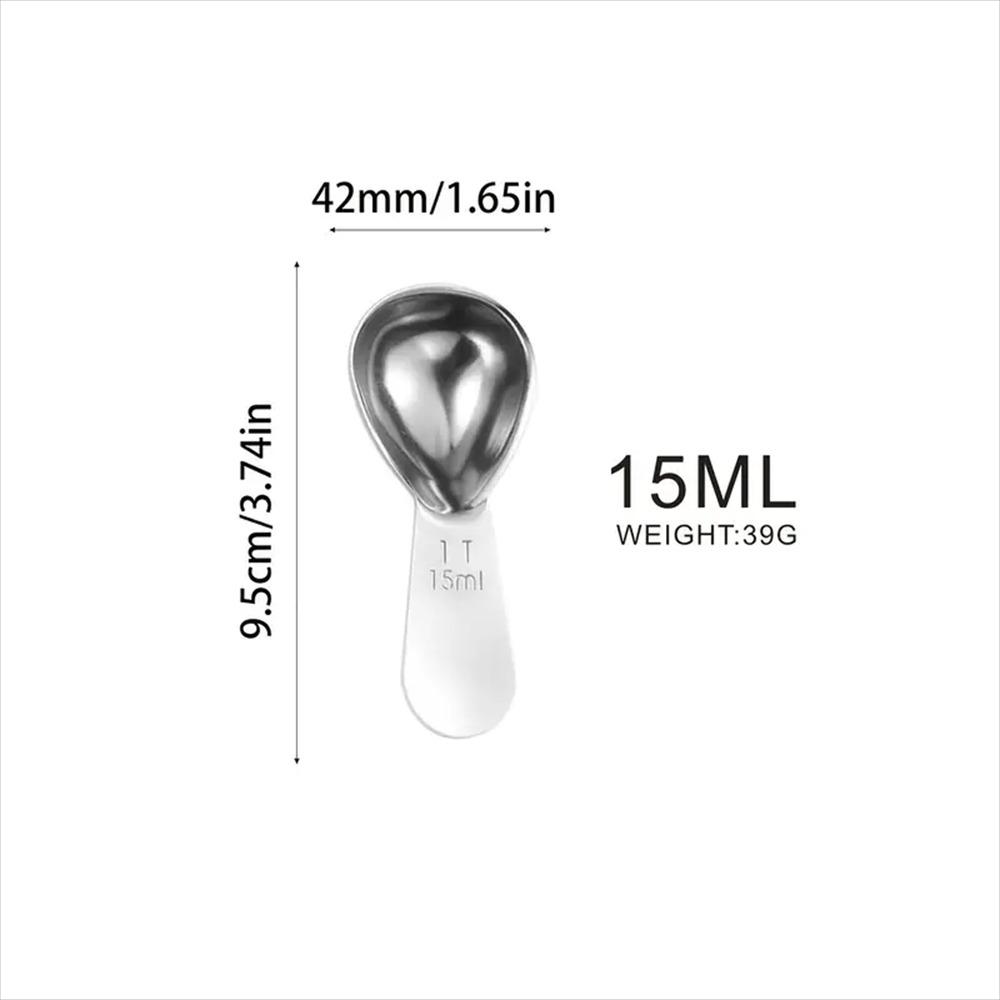 Stainless Steel Coffee Scoop, Coffee Scoops Short Handle, Tablespoon Measuring Spoons, for Coffee, Tea, Sugar, Kitchen Tool