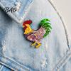 Scratch-resistant Brooch Chicken Rooster Pin, Acrylic Lightweight Farm Cute Animal Jewelry, for Backpacks Hats Jackets Thanksgiving Pin