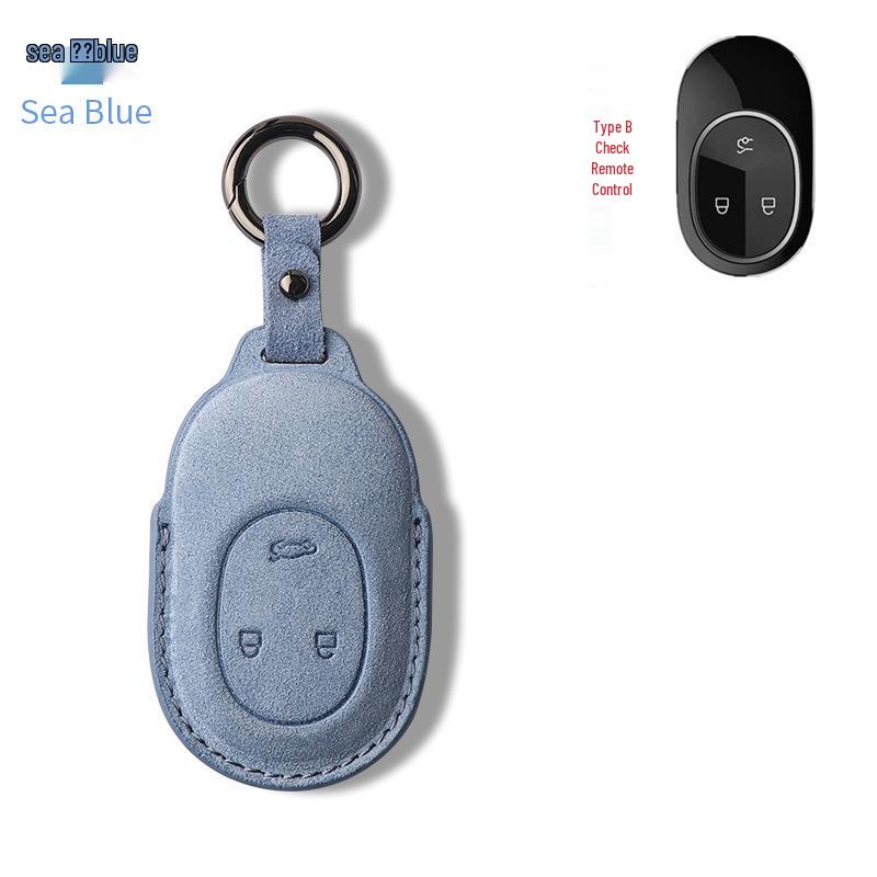 NIO ET5/ET7/ES6/ES8/EC6 Hochwertiges Wildleder Schlüsseletui - Unisex Auto Schutzschale Hülle