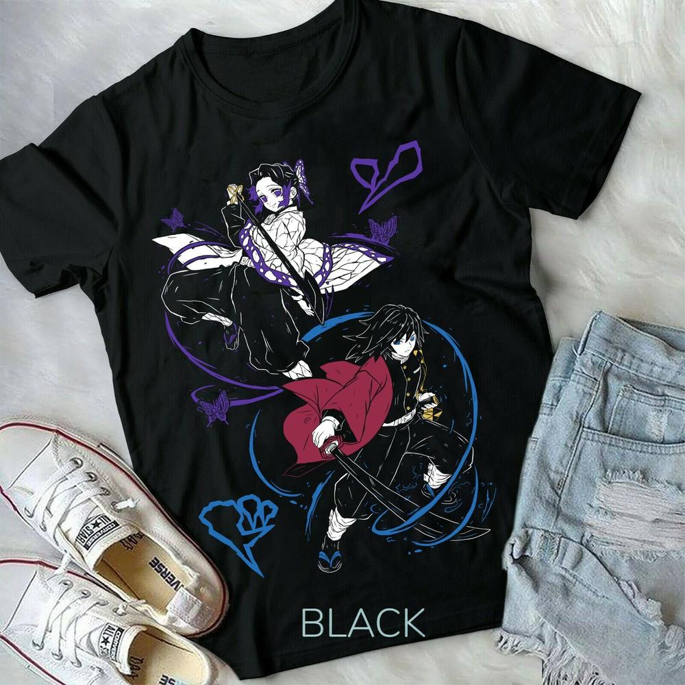 

Awakened Nezuko Demon Slayer Anime Black T-Shirt for Men and Women Yuukaku-hen 2XL
