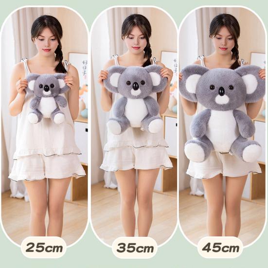 Realistic Koala Plush Doll Huggable Stuffed Animal Sleeping Pose Koala Plushie Emotional Comfort Companion for Children