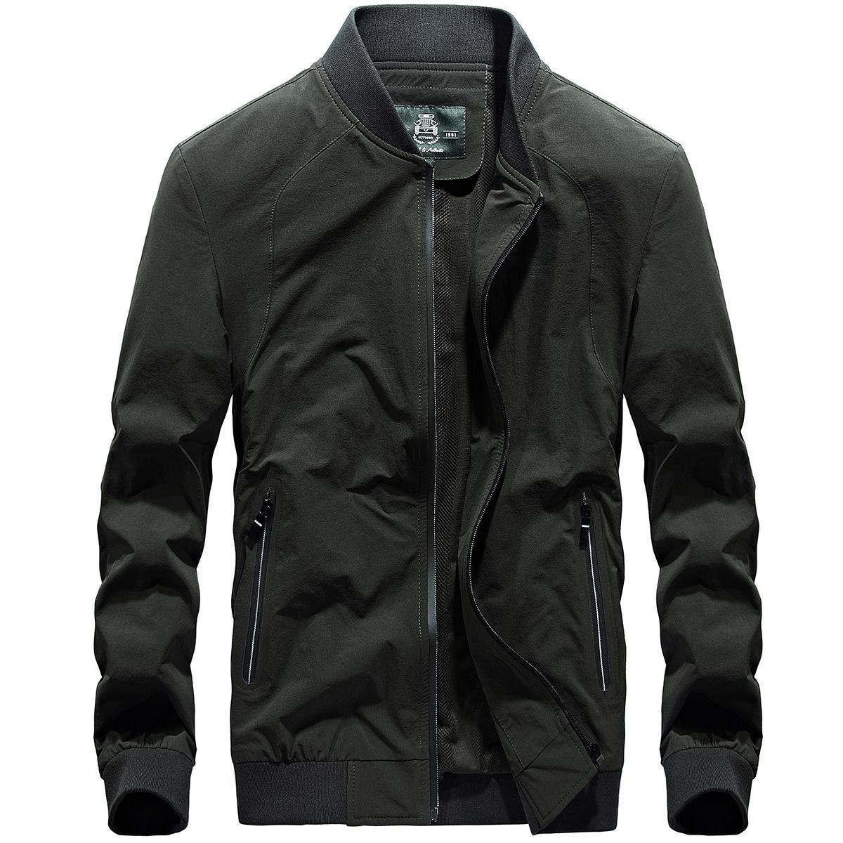 

Мужская новая куртка Мужское пальто Весеннее новое пальто Куртка с воротником-стойкой XXXXL