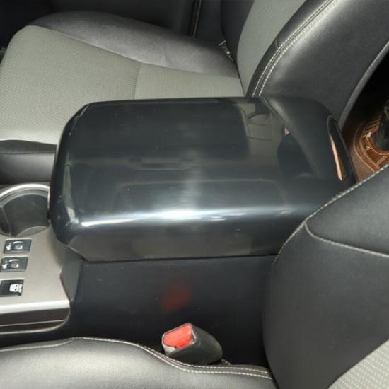 Gloss Black Center Console Armrest Box Panel Decor Cover Trim For 4Runner 2010+