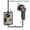 Speed Regulation Controller Switches for Grinders AC220-250V 15A Output Knob Variable Speed Power Tool Regulator