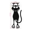 1 Stück Lesezeichen Schwarze Katze Buchhalter für Buchseiten Kreatives Geschenk Lesezeichen