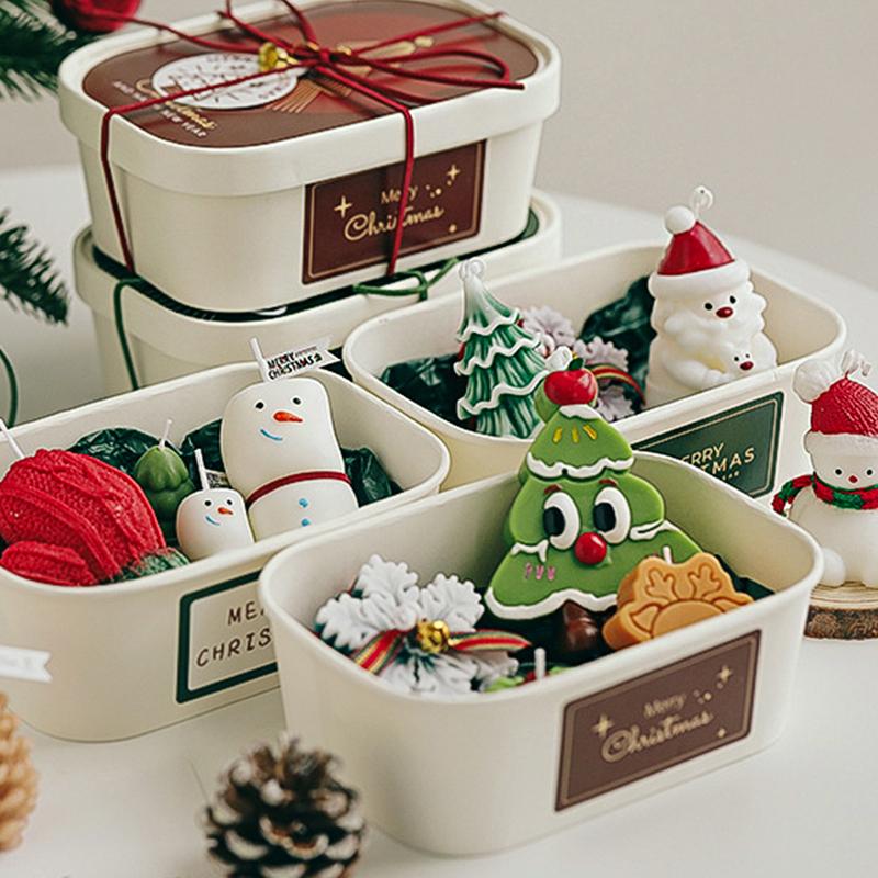 1 Set Atmosphere Cozy Handmade Long-Lasting Candle Gift-Worthy Gift Festive Christmas Fragrant Set Travel-Friendly 17.3x12x6.6cm