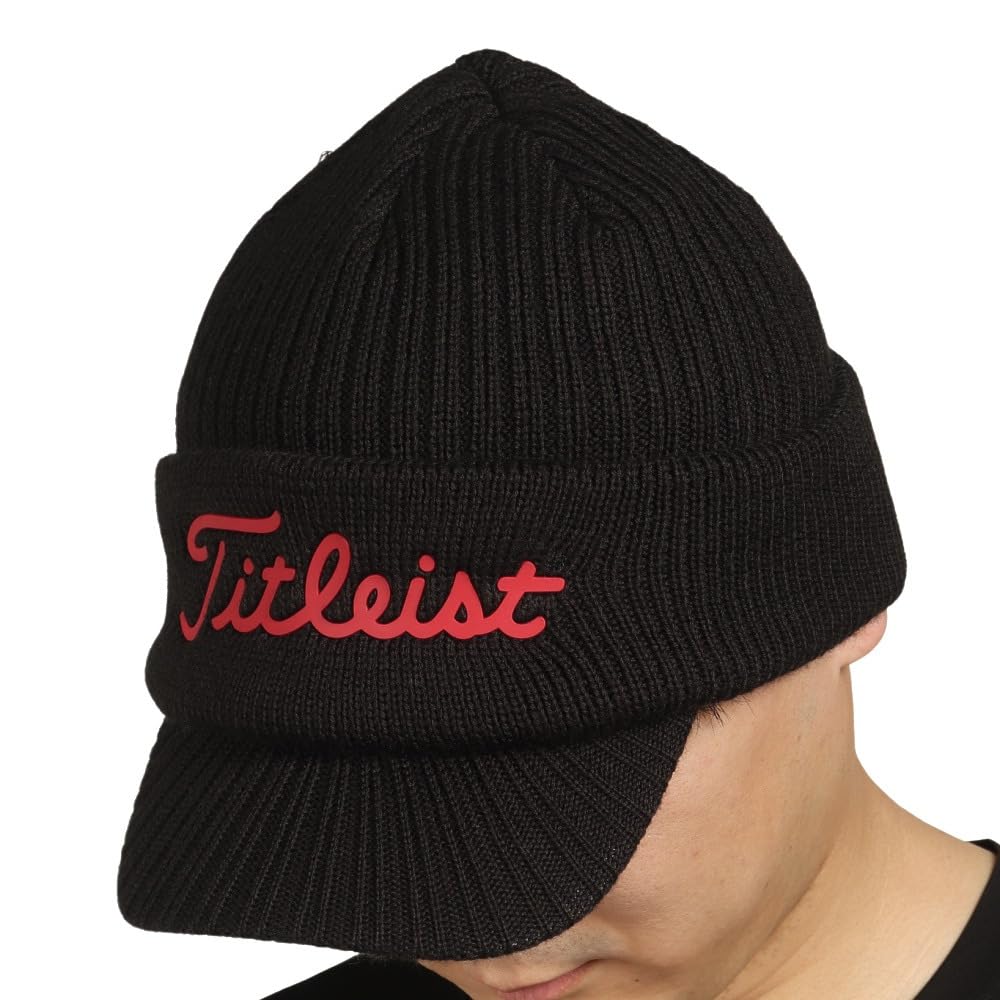 Titleist Visor Knit Cap, Black, TH21MWTEWK-0B